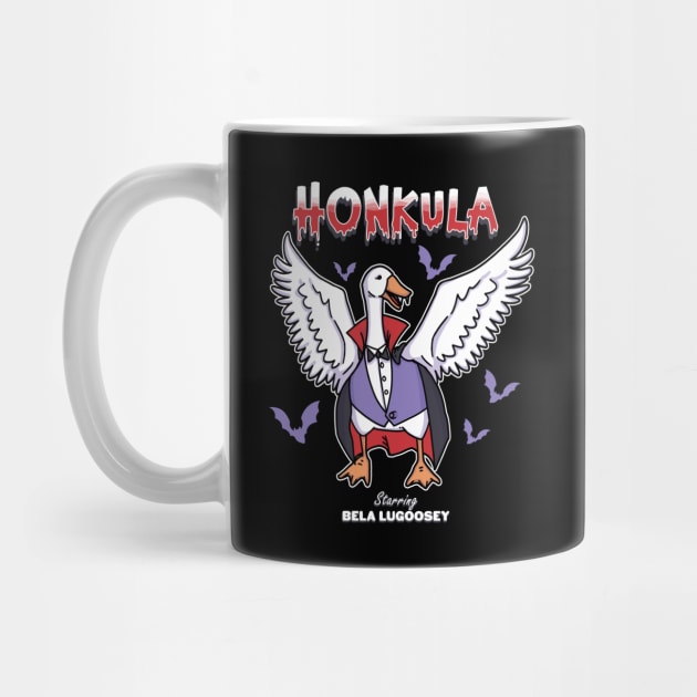 Honkula - Funny Cute Vampire Monster Goose (Not a Duck!) Ideal for Fun Halloween Costume, Party, Gift, Kids and Adults by ZowPig Shirts